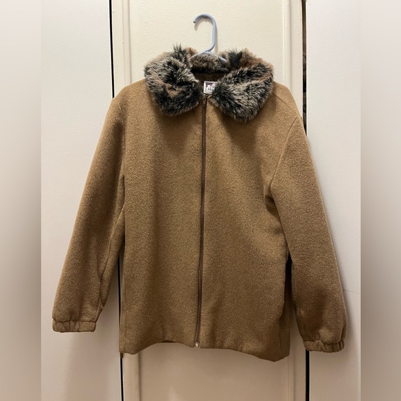 Women's Fur Collar Coat - Picture 1 of 6